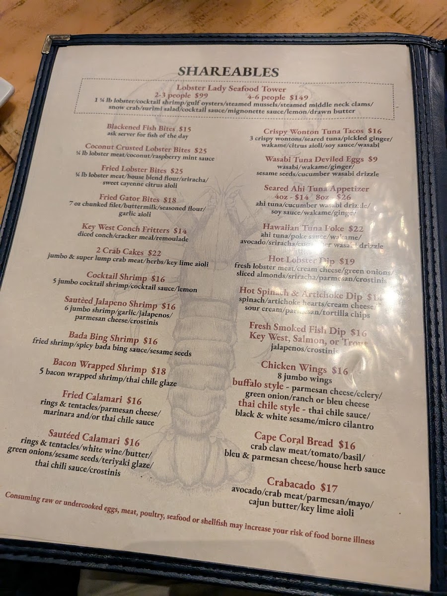 Lobster Lady Seafood Market Menu - Image 2